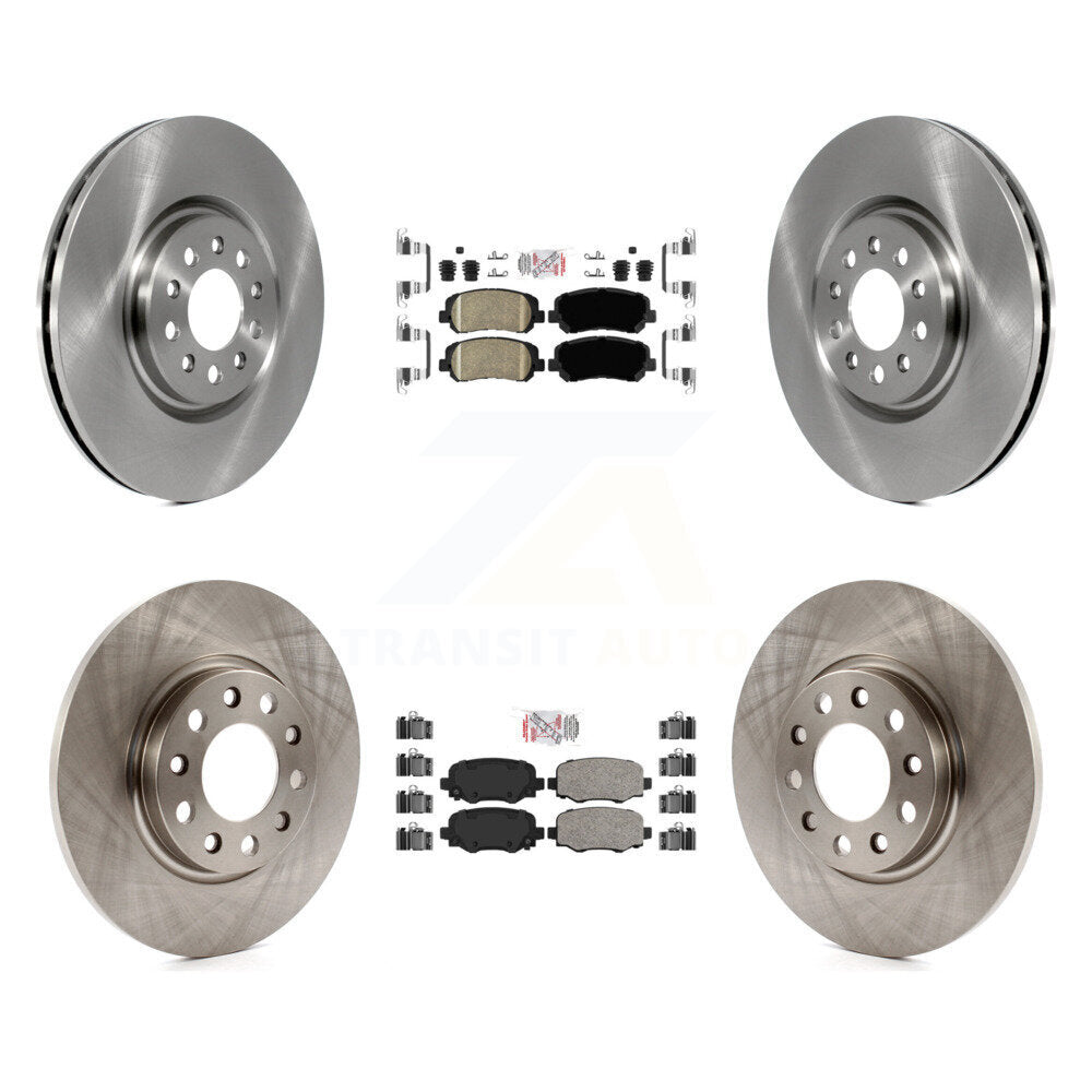 Front Rear Ceramic Pad & Brake Rotor Kit For Chrysler 200 With 330mm Diameter K8A-106366