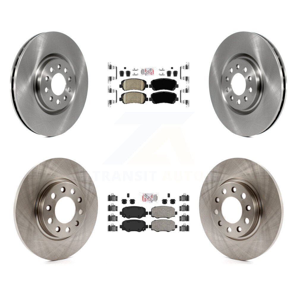 Front Rear Ceramic Pad & Brake Rotor Kit For Chrysler 200 With 330mm Diameter K8A-106367