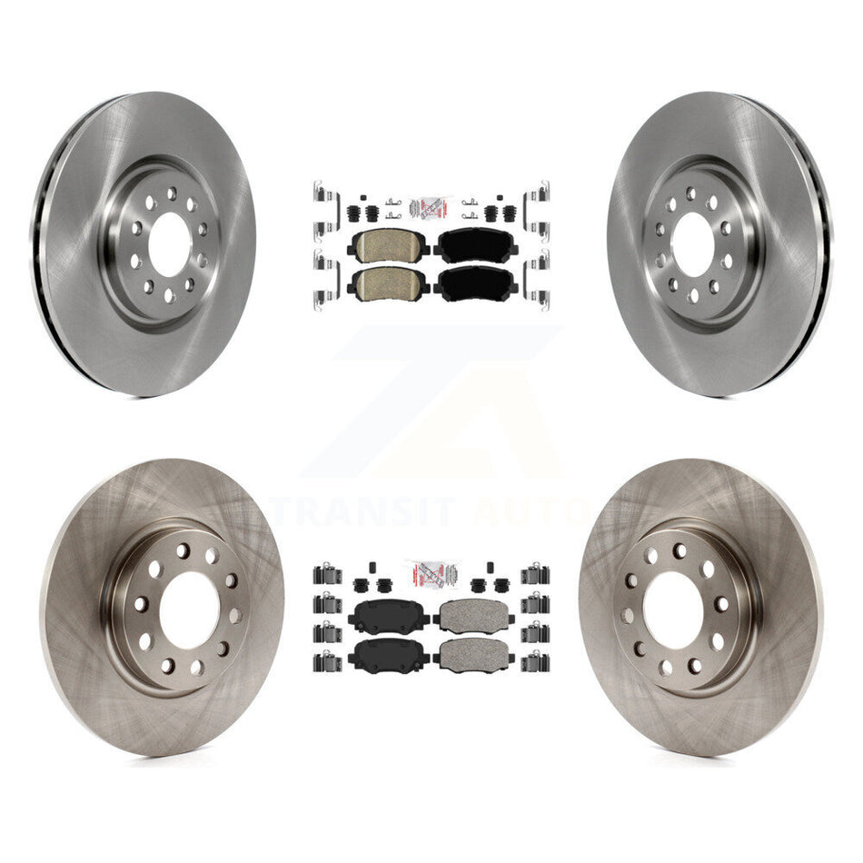 Front Rear Ceramic Pad & Brake Rotor Kit For Chrysler 200 With 330mm Diameter K8A-106367