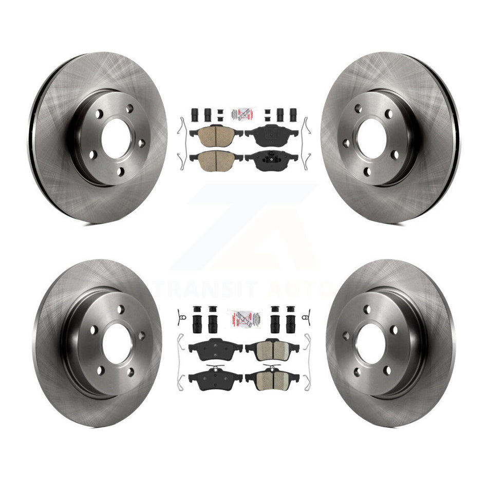 Front Rear Ceramic Pads And Disc Brake Rotors Kit For Ford Focus K8A-106390