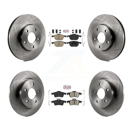 Front Rear Ceramic Pads And Disc Brake Rotors Kit For Ford Focus K8A-106391
