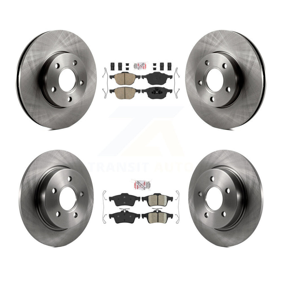 Front Rear Ceramic Pads And Disc Brake Rotors Kit For Ford Focus K8A-106391