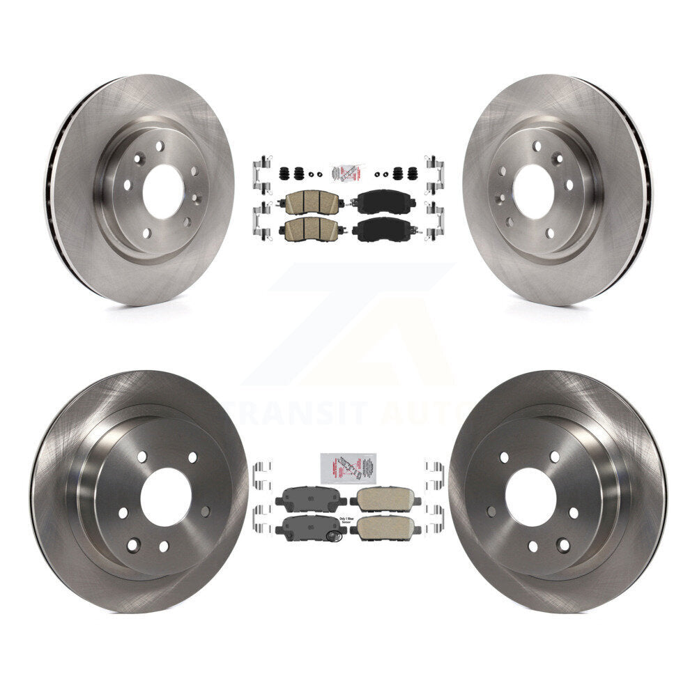 Front Rear Ceramic Pads And Disc Brake Rotors Kit For Nissan LEAF K8A-106393