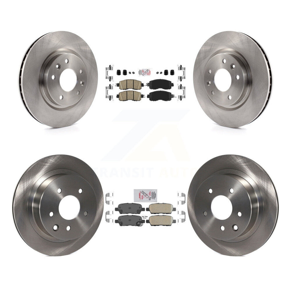 Front Rear Ceramic Pads And Disc Brake Rotors Kit For Nissan LEAF K8A-106393