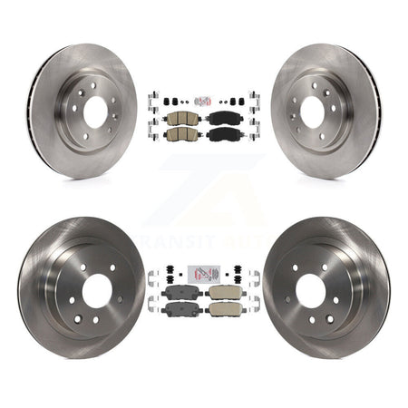 Front Rear Ceramic Pads And Disc Brake Rotors Kit For Nissan LEAF K8A-106394