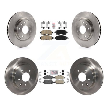 Front Rear Ceramic Pads And Disc Brake Rotors Kit For Nissan LEAF K8A-106396