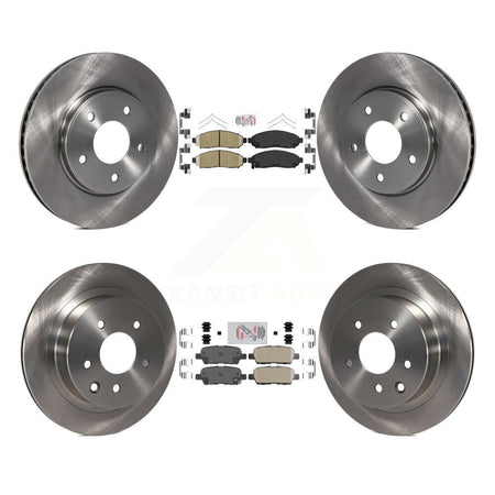 Front Rear Ceramic Pads And Disc Brake Rotors Kit For Nissan LEAF K8A-106398