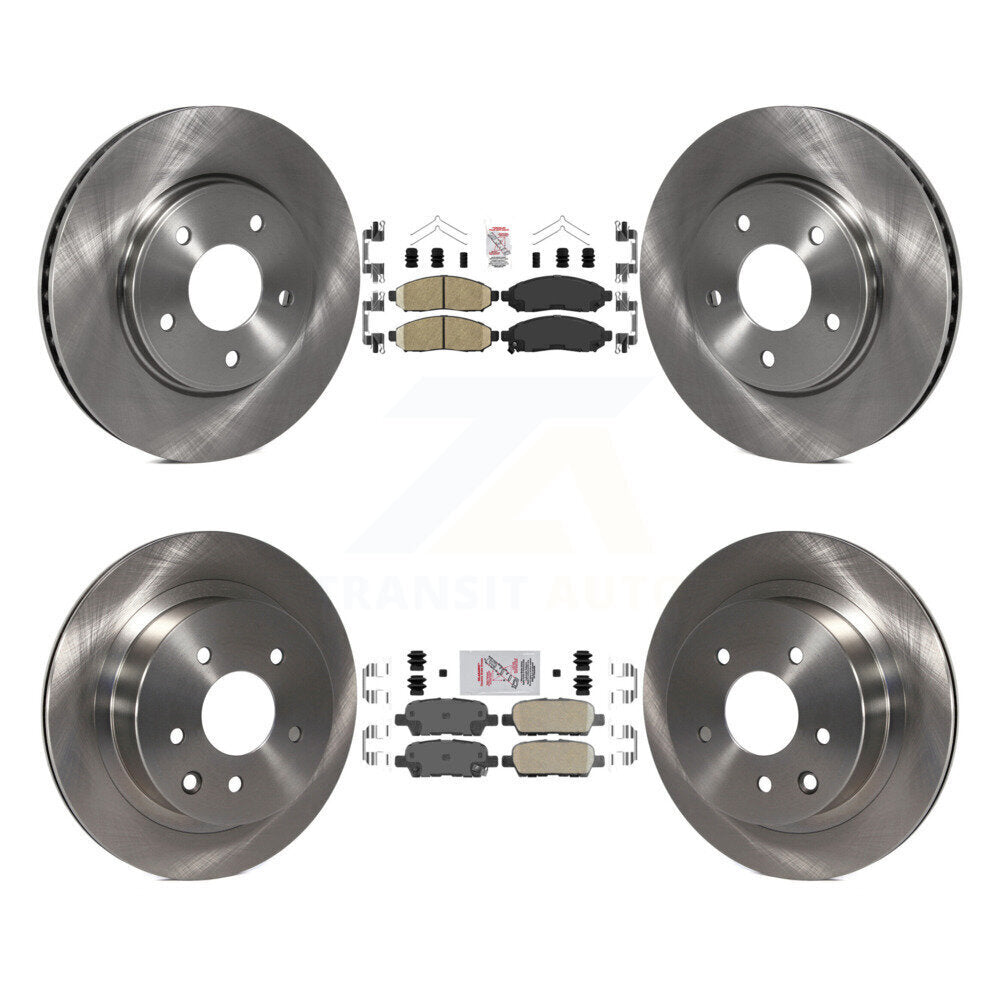 Front Rear Ceramic Pads And Disc Brake Rotors Kit For Nissan LEAF K8A-106400