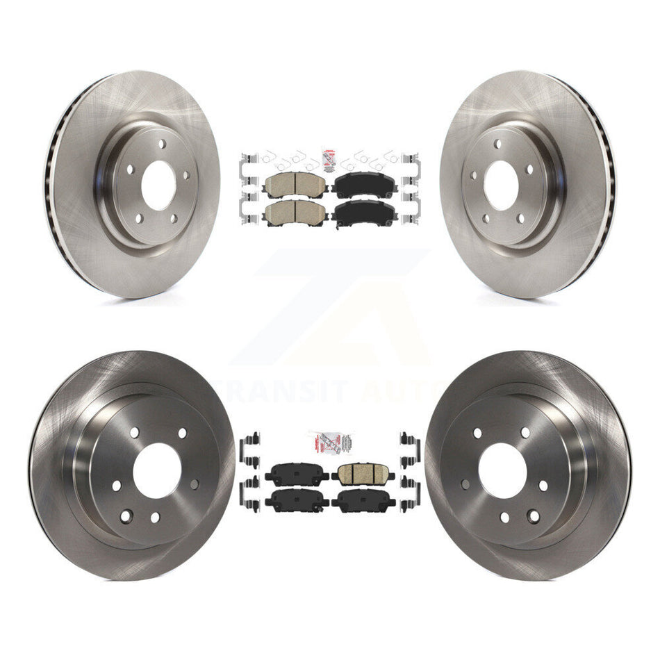Front Rear Ceramic Pads And Disc Brake Rotors Kit For Nissan Rogue K8A-106403