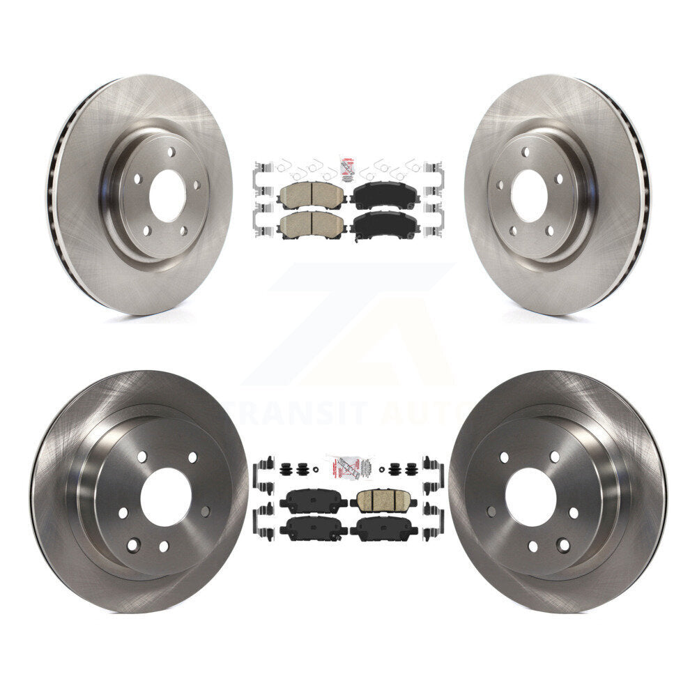 Front Rear Ceramic Pads And Disc Brake Rotors Kit For Nissan Rogue K8A-106404