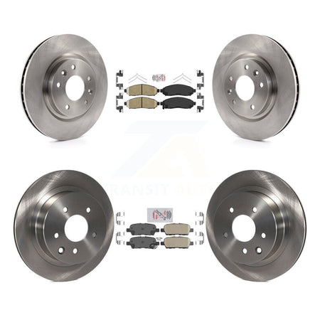 Front Rear Ceramic Pad Brake Rotors Kit For 15 Nissan LEAF Vehicles Manufactured In Japan K8A-106405