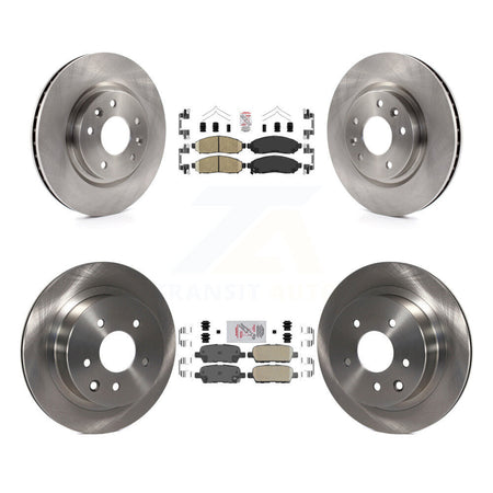 Front Rear Ceramic Pad Brake Rotors Kit For 15 Nissan LEAF Vehicles Manufactured In Japan K8A-106408