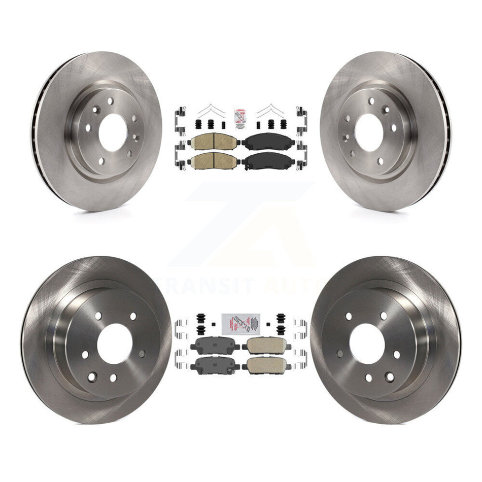 Front Rear Ceramic Pad Brake Rotors Kit For 15 Nissan LEAF Vehicles Manufactured In Japan K8A-106408