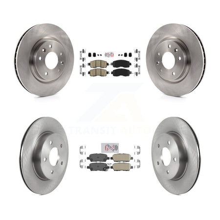 Front Rear Ceramic Pad & Brake Rotor Kit For 2017 Nissan LEAF With Electric Parking K8A-106409