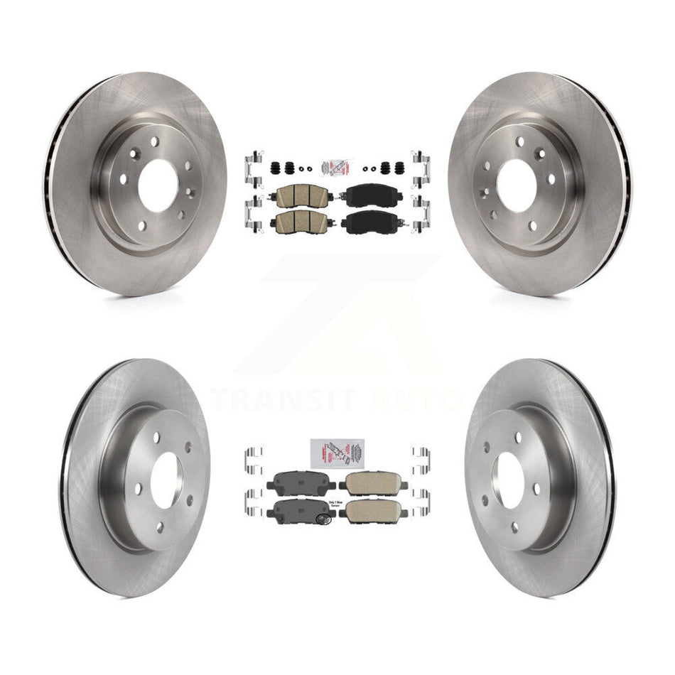 Front Rear Ceramic Pad & Brake Rotor Kit For 2017 Nissan LEAF With Electric Parking K8A-106409