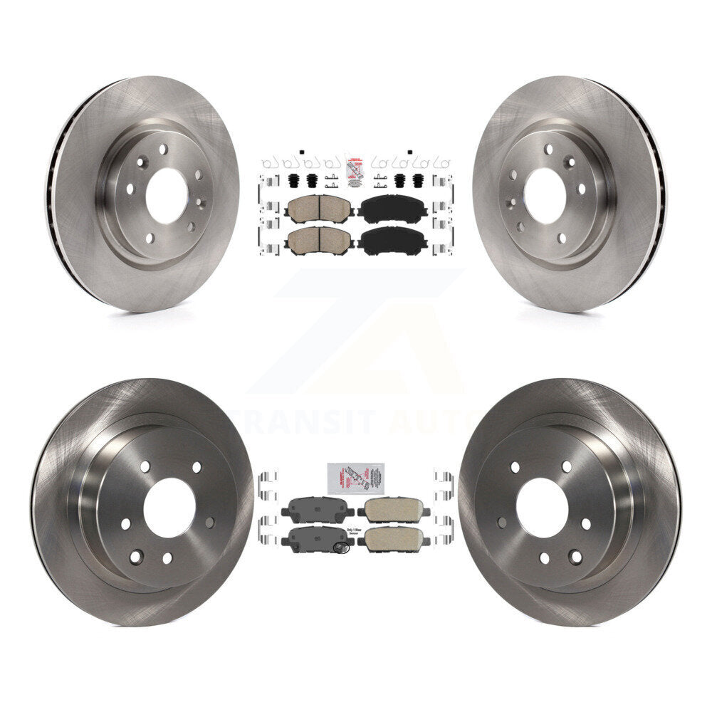 Front Rear Ceramic Pads And Disc Brake Rotors Kit For Nissan Rogue Sport Qashqai K8A-106415