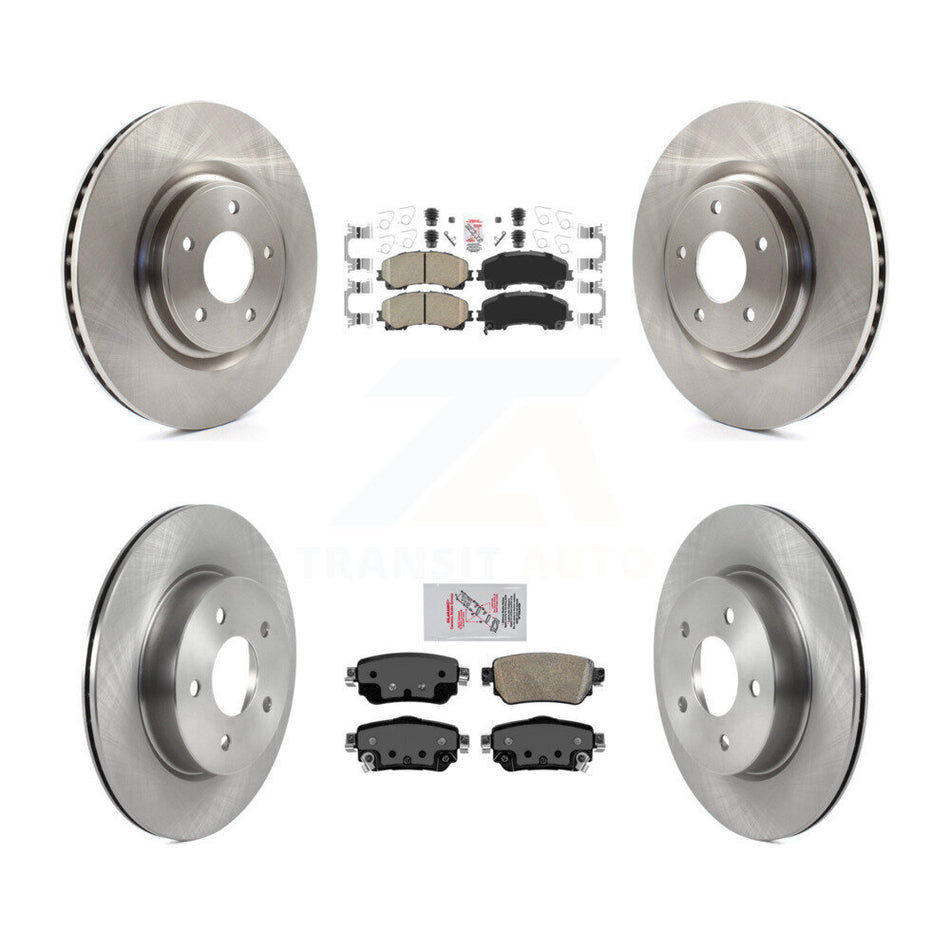 Front Rear Ceramic Pad Brake Rotors Kit For Nissan Rogue FULL HYBRID EV-GAS (FHEV) engine K8A-106417