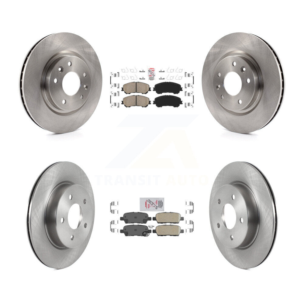 Front Rear Ceramic Pads And Disc Brake Rotors Kit For Nissan Qashqai Rogue Sport K8A-106419