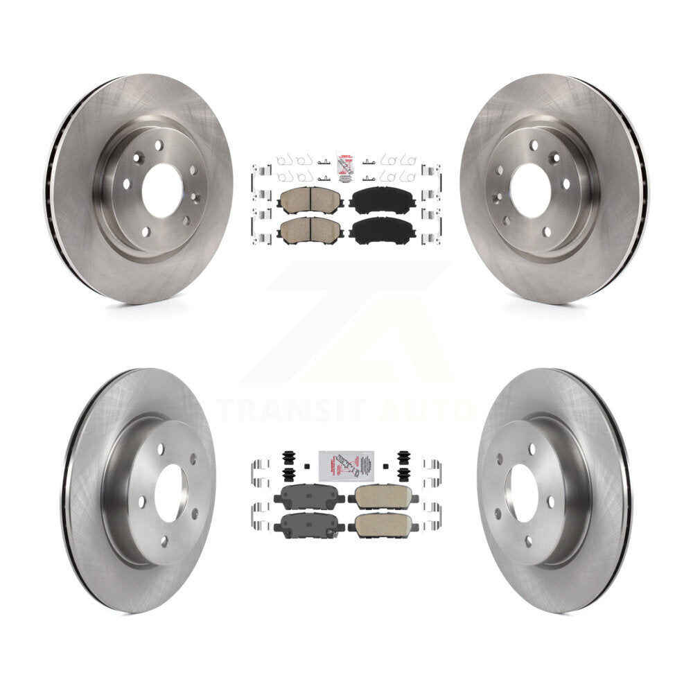 Front Rear Ceramic Pads And Disc Brake Rotors Kit For Nissan Qashqai Rogue Sport K8A-106420