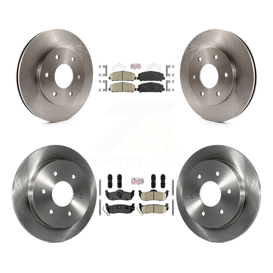 Front Rear Ceramic Pads And Disc Brake Rotors Kit For INFINITI QX56 K8A-106436