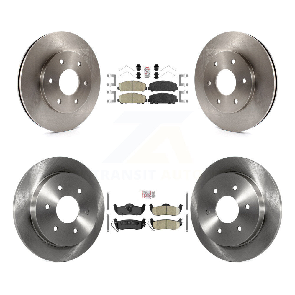 Front Rear Ceramic Pads And Disc Brake Rotors Kit For INFINITI QX56 K8A-106439
