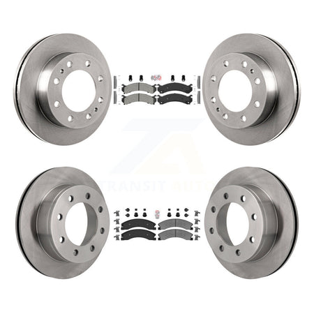 Front Rear Semi-Metallic Pads And Disc Brake Rotors Kit For Chevrolet Express 4500 K8A-106443