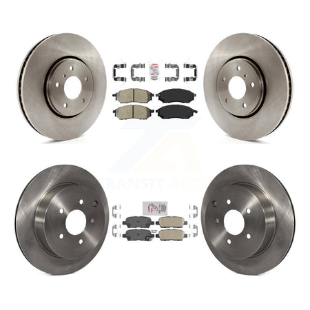 Front Semi-Metallic Rear Ceramic Pad And Disc Brake Rotor Kit For INFINITI FX35 FX37 FX45 K8A-106466