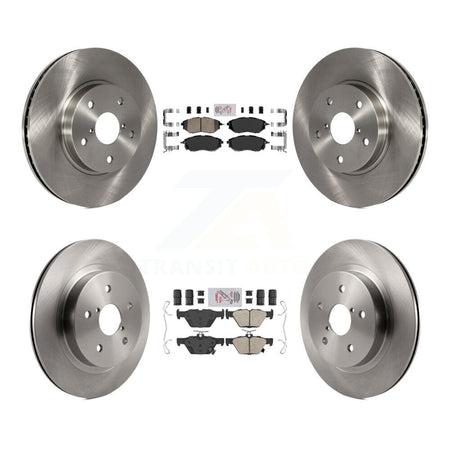 Front Rear Ceramic Pads And Disc Brake Rotors Kit For 2015 Subaru Legacy 2.5L K8A-106476