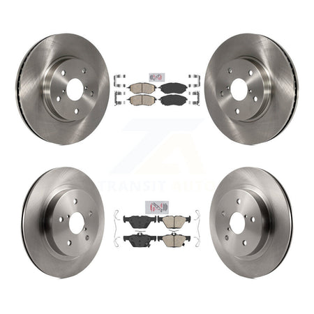 Front Rear Ceramic Pads And Disc Brake Rotors Kit For 2015 Subaru Legacy 2.5L K8A-106477