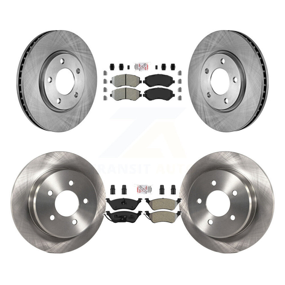 Front Rear Semi-Metallic Pad And Brake Rotor Kit For Dodge Grand Caravan Chrysler Voyager K8A-106482