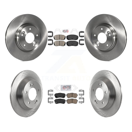 Front Rear Ceramic Pad & Brake Rotor Kit For 18-21 Hyundai Kona Ultimate Limited with FWD K8A-106492