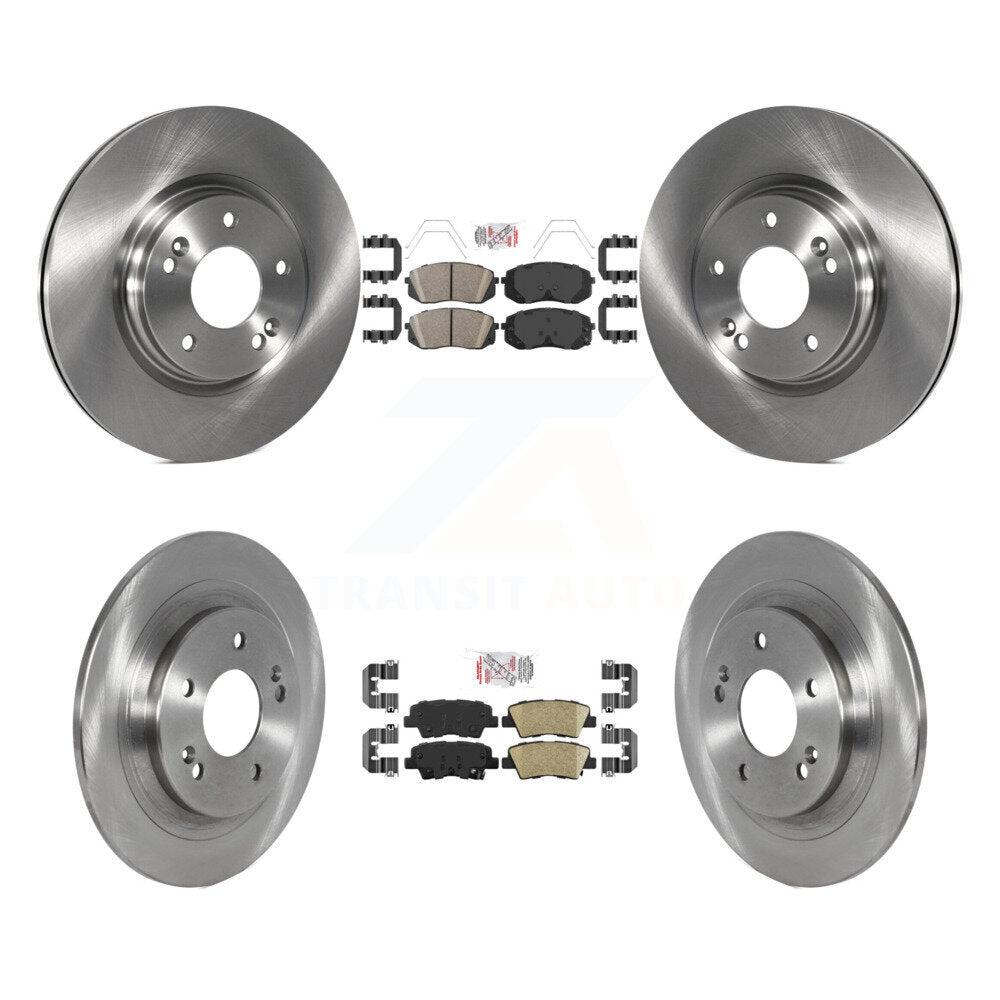 Front Rear Ceramic Pad Brake Rotor Kit For 22-23 Hyundai Kona With Electric Parking K8A-106498