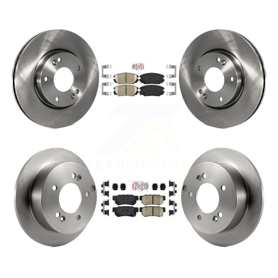Front Rear Ceramic Pads And Disc Brake Rotors Kit For Hyundai Sonata 2.4L K8A-106499