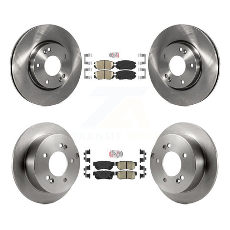 Front Rear Ceramic Pads And Disc Brake Rotors Kit For Hyundai Sonata 2.4L K8A-106500
