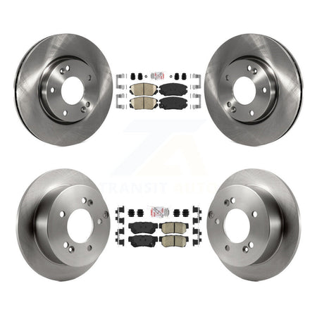 Front Rear Ceramic Pads And Disc Brake Rotors Kit For Hyundai Sonata 2.4L K8A-106501