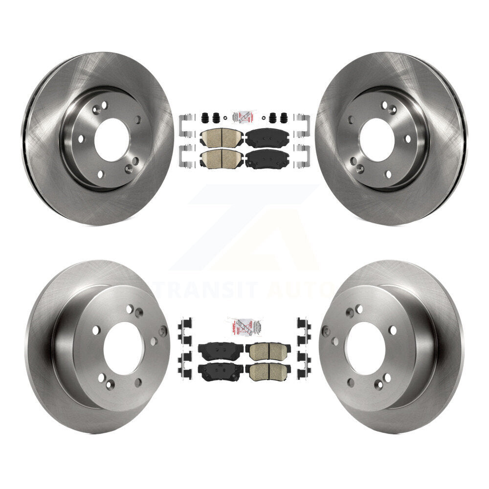 Front Rear Ceramic Pads And Disc Brake Rotors Kit For Hyundai Sonata 2.4L K8A-106502