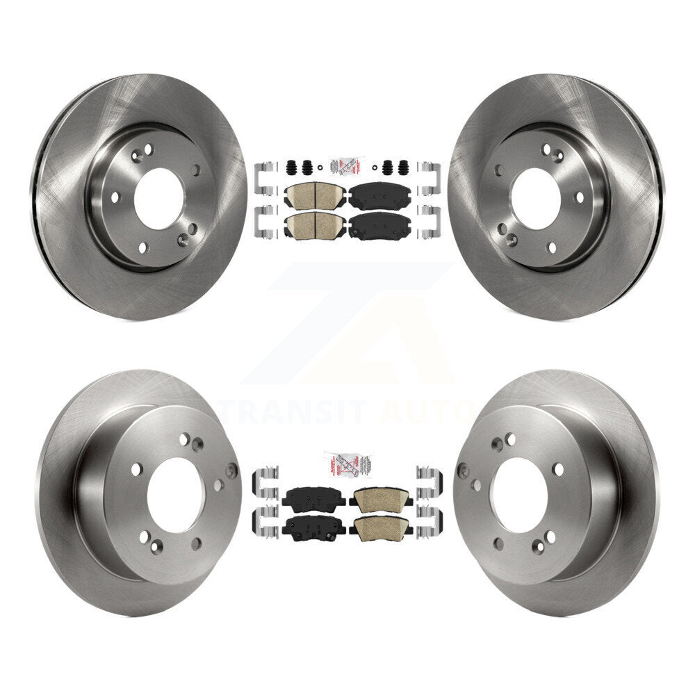Front Rear Ceramic Pads And Disc Brake Rotors Kit For Hyundai Sonata 2.4L K8A-106505
