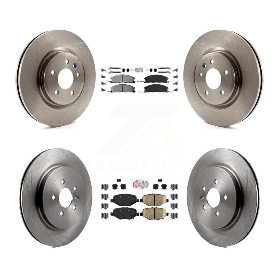 Front Rear Semi-Metallic Pad Brake Rotors Kit For 13 Ford Explorer With Heavy Duty Brakes K8A-106512