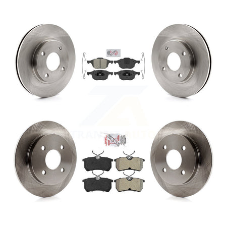 Front Rear Semi-Metallic Pads And Disc Brake Rotors Kit For 2004 Ford Focus From 04 05 K8A-106516