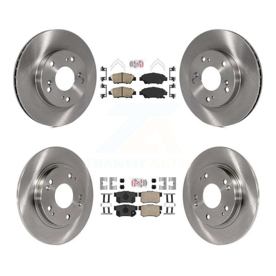Front Rear Ceramic Pads And Disc Brake Rotors Kit For 2011-2015 Honda CR-Z K8A-106517