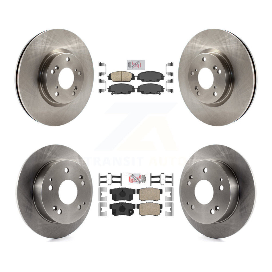 Front Rear Ceramic Pads And Disc Brake Rotors Kit For 2002-2006 Acura RSX Type-S K8A-106519