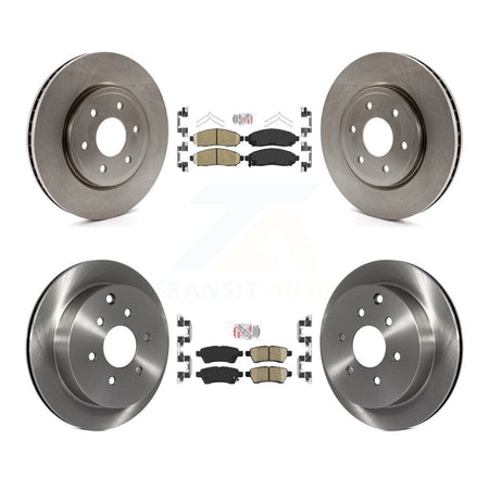 Front Rear Ceramic Pads And Disc Brake Rotors Kit For 2006-2007 Nissan Xterra K8A-106524