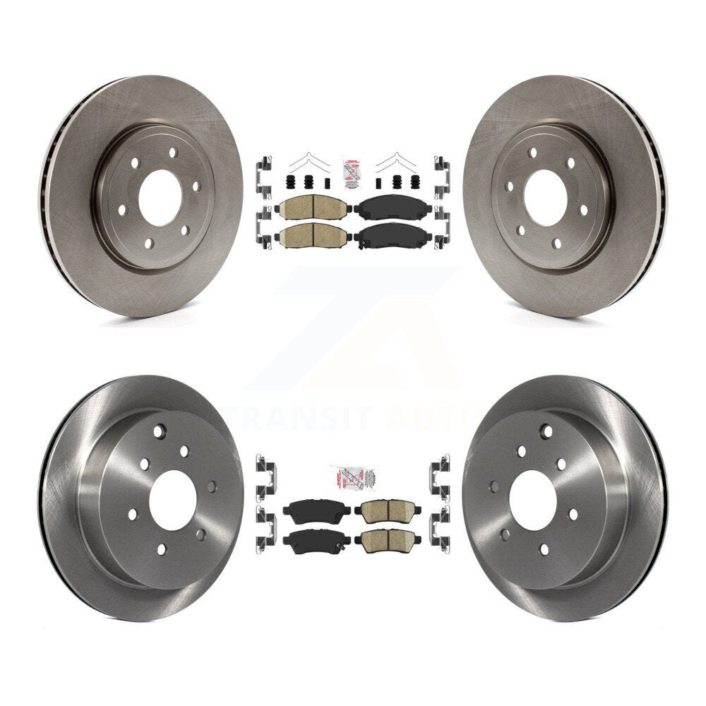 Front Rear Ceramic Pads And Disc Brake Rotors Kit For 2006-2007 Nissan Xterra K8A-106525