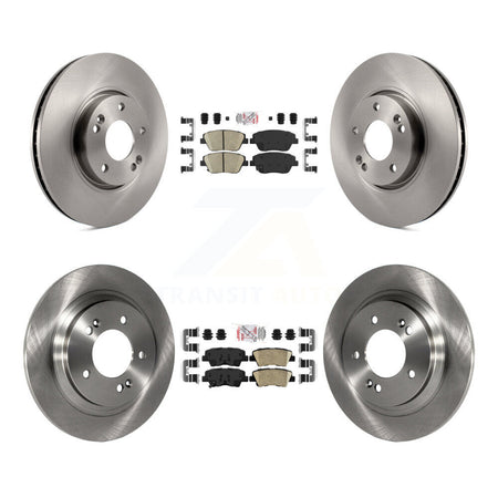Front Rear Ceramic Pad & Disc Brake Rotors Kit For Kia Optima With Electric Parking K8A-106531