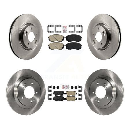 Front Rear Ceramic Pads And Disc Brake Rotors Kit For Hyundai Sonata Kia Cadenza K8A-106533