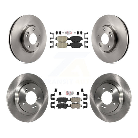 Front Rear Ceramic Pad Brake Rotors Kit For 15 Hyundai Sonata With Electric Parking K8A-106540