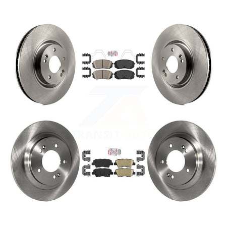 Front Rear Ceramic Pad & Disc Brake Rotors Kit For Kia Optima With Electric Parking K8A-106551