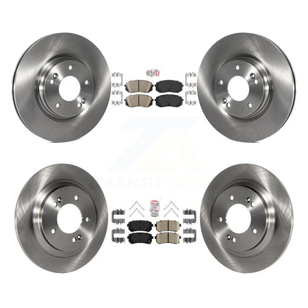 Front Rear Ceramic Pad & Brake Rotors Kit For 2016 Kia Optima With Electric Parking K8A-106553