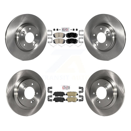 Front Rear Ceramic Pad & Disc Brake Rotors Kit For Kia Optima With Electric Parking K8A-106566