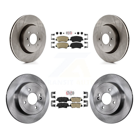 Front Rear Ceramic Pads And Disc Brake Rotors Kit For Kia Rio K8A-106567
